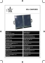 Preview for 1 page of HQ SOL-CHARGE03 Manual