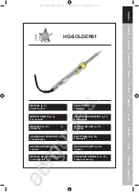 Предварительный просмотр 1 страницы HQ SOLDER01 Manual