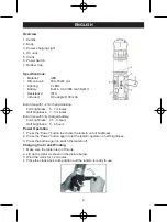 Preview for 2 page of HQ TORCH-L-CAMP01 Manual