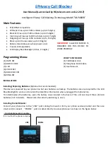 HQTELECOM iPrivacy TM-PA009E User Manual preview