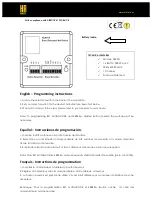 HR Matic P433F1 Programming Instructions предпросмотр