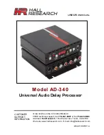 Предварительный просмотр 1 страницы HR AD-340 User Manual