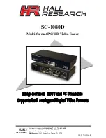 Предварительный просмотр 1 страницы HR SC-1080D User Manual