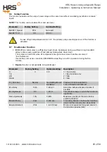 Preview for 25 page of HRS AQUASAVE A6 Series Operating Instructions Manual