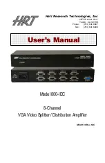 Предварительный просмотр 1 страницы HRT 800-IEC User Manual