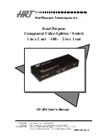 HRT CP-200 User Manual preview