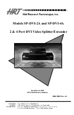 Предварительный просмотр 1 страницы HRT SP-DVI-2A User Manual