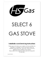 HS GAS Select 6 Installation And Servicing Instructions preview