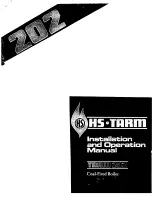 HS Tarm 202 Installation And Operation Manual preview