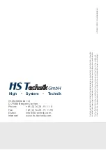 Preview for 84 page of HS-Technik PROG-3 Operating Instructions Manual