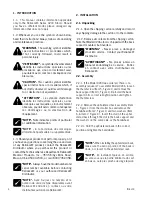 Preview for 4 page of HS Reliance 4200 Series Installation And Operating Instructions Manual