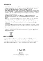 Предварительный просмотр 12 страницы HSE24 123526 Instruction Manual