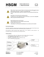 Предварительный просмотр 3 страницы HSGM HSG-00 Operating Instructions Manual