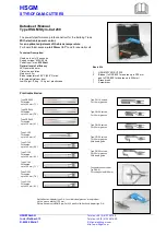 HSGM Styro-Cut 230 Data Sheet / Manual preview