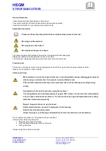 Предварительный просмотр 2 страницы HSGM Styro-Cut 230 Data Sheet / Manual