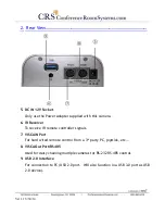 Preview for 5 page of HSI HuddleCam-HD 10X User Manual