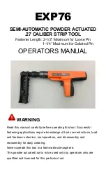 Preview for 1 page of HSINHO EXP76 Operator'S Manual