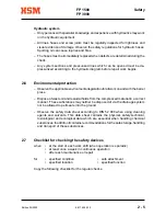 Предварительный просмотр 13 страницы HSM FP 1500 Operating Instructions Manual