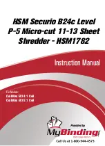 Preview for 1 page of HSM HSM1782 Instruction Manual