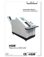 HSM powerline hds 230 Operating Manual preview