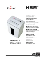 HSM Primo 1200 Operating Instructions Manual preview