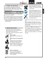 Предварительный просмотр 7 страницы HSM Primo 1200 Operating Instructions Manual