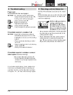 Предварительный просмотр 9 страницы HSM Primo 1200 Operating Instructions Manual