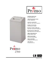 HSM Primo 2700 Operating Instructions Manual preview