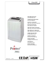 HSM Primo 3901 Operating Instructions Manual preview