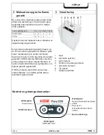 Preview for 151 page of HSM Pure 320 Operating Instructions Manual