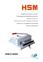 HSM R 48000 Operating Instructions Manual preview