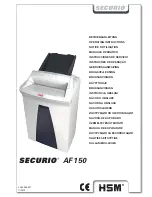 HSM securio AF150 Operating Instructions Manual preview