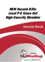HSM Securio B35 Operating Instructions Manual preview