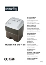 HSM Shredstar Multishred One-4-all Operating Instructions Manual preview