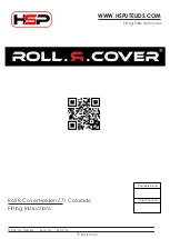 Preview for 1 page of HSP Roll R Cover Holden Z71 Colorado Fitting Instructions Manual