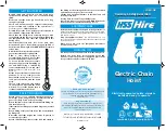 HSS Hire 69105 Operating & Safety Manual preview