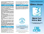 Предварительный просмотр 1 страницы HSS Hire 941 Operating & Safety Manual