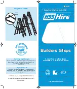 Preview for 1 page of HSS Hire Builders Steps Operating & Safety Manual