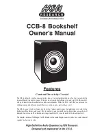 HSU CCB-8 Owner'S Manual предпросмотр