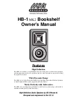 HSU HB-1 MK2 Owner'S Manual предпросмотр