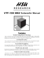 HSU VTF-15H MK2 Manual preview