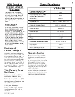 Preview for 9 page of HSU VTF-15H User Manual