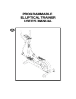 Hsumao PROGRAMMABLE ELLIPTICAL TRAINER User Manual preview