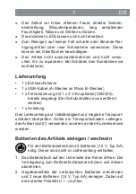 Preview for 7 page of HSV 08629 Operating Instructions Manual