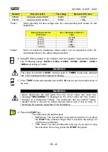 Предварительный просмотр 24 страницы HT Italia GSC53N Instruction Manual