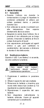 Preview for 12 page of HT Italia HT52 User Manual