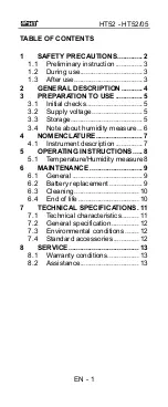 Preview for 18 page of HT Italia HT52 User Manual