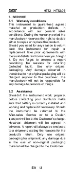 Preview for 30 page of HT Italia HT52 User Manual