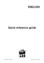 HT Italia THT60 Quick Reference Manual preview