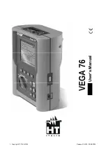 HT Italia VEGA 76 User Manual preview